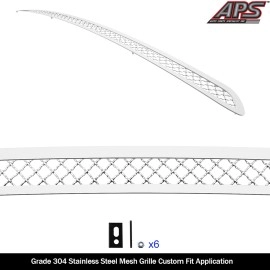 APS GR20GEB34S - Polished Stainless Steel Lower Bumper 2.5mm Wire Mesh Grille