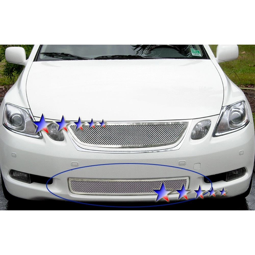 APS GR20GED54T - Polished Stainless Steel Lower Bumper 1.8mm Wire Mesh Grille
