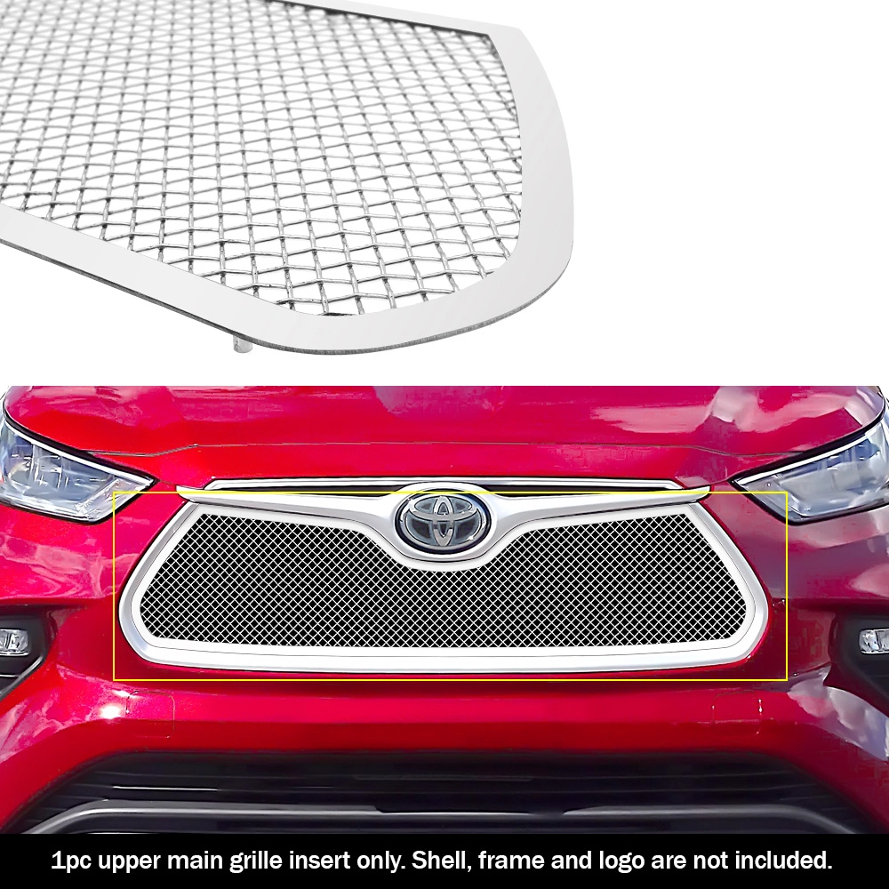 APS GR20GEJ41T - Polished Stainless Steel Main Upper 1.8mm Wire Mesh Grille