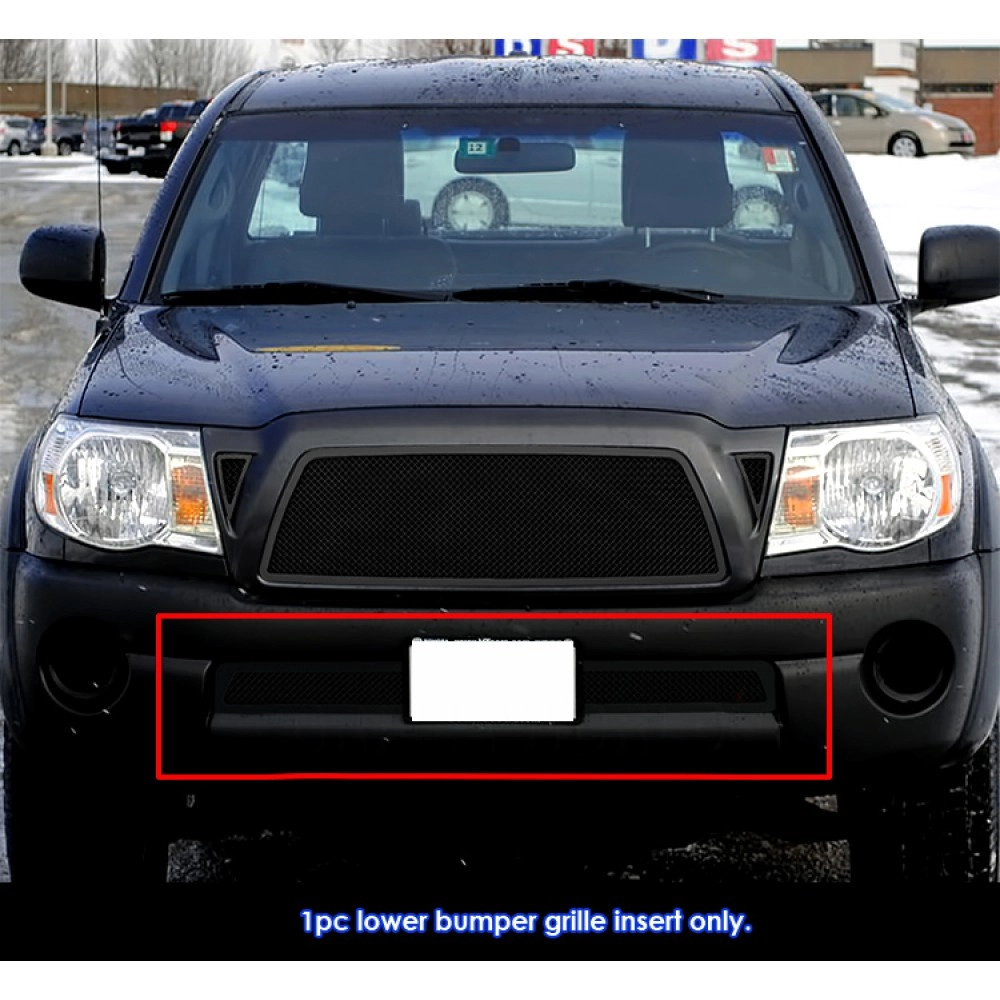 APS GR20GFD57H - Black Stainless Steel Lower Bumper 1.8mm Wire Mesh Grille