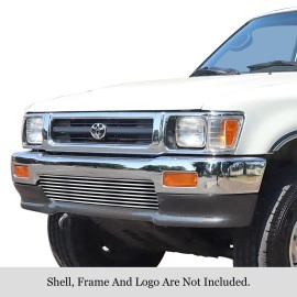 APS GR20HEA21S - Polished Stainless Steel Lower Bumper Horizontal Billet Grille
