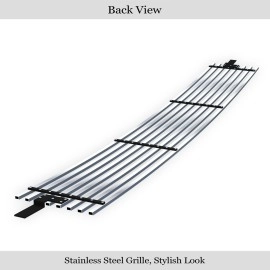 APS GR20HEA21S - Polished Stainless Steel Lower Bumper Horizontal Billet Grille