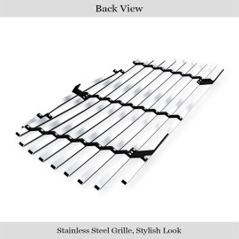 APS GR20HEC82C - Hairline Stainless Steel Main Upper Horizontal Billet Grille