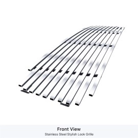 APS GR20HEC94C - Hairline Stainless Steel Main Upper Horizontal Billet Grille