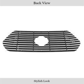 APS GR20HFJ31U - Black Aluminum Main Upper 20mm Horizontal Billet Grille w/ Rivet