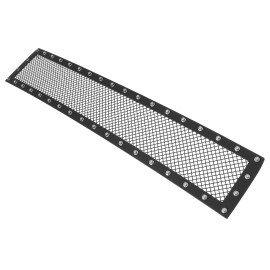 APS GR20LEI78H - Black Stainless Steel Lower Bumper 1.8mm Wire Mesh Grille w/ Rivet