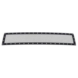 APS GR20LEI78H - Black Stainless Steel Lower Bumper 1.8mm Wire Mesh Grille w/ Rivet