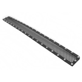 APS GR20LFD57H - Black Stainless Steel Lower Bumper 1.8mm Wire Mesh Grille w/ Rivet
