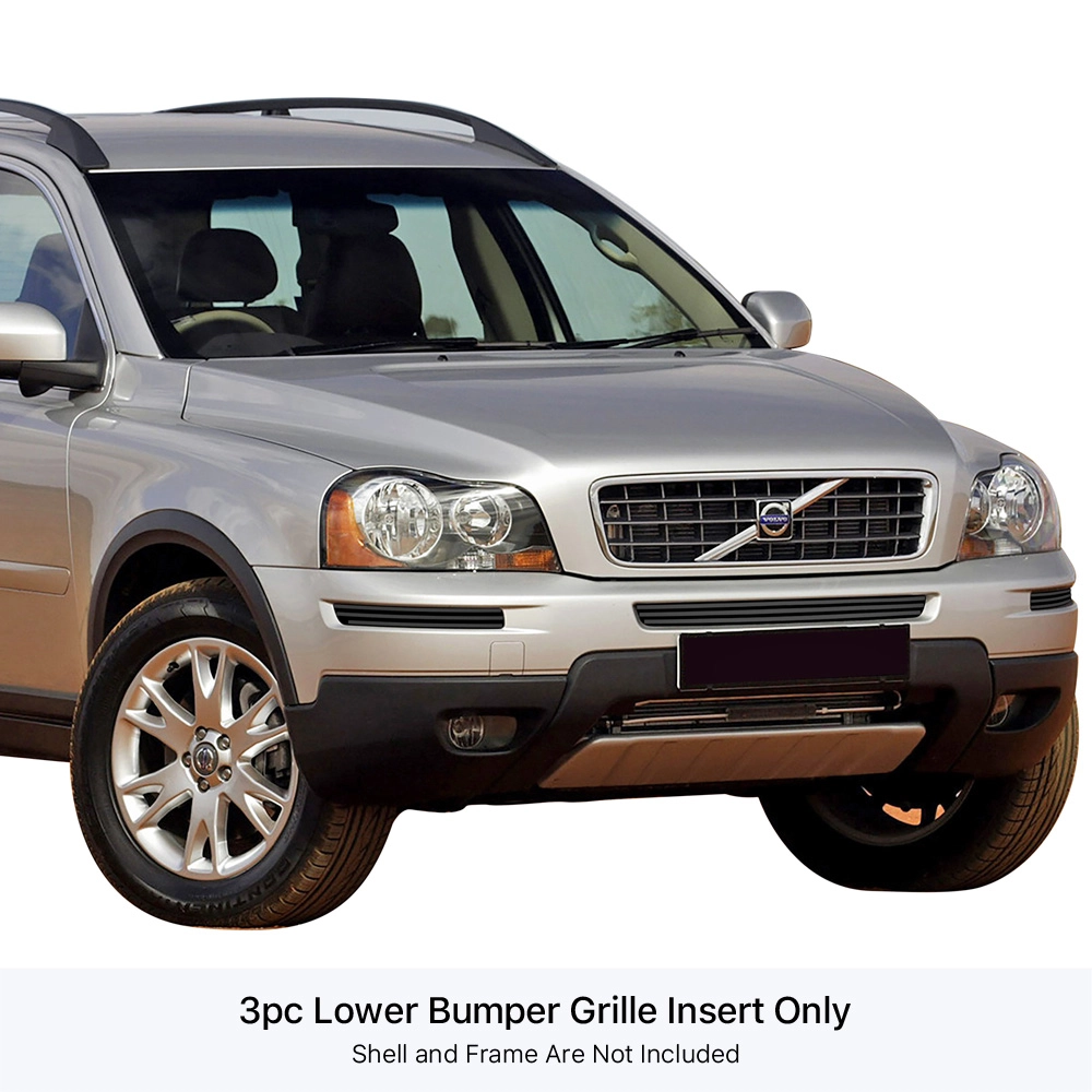 APS GR22FEE10J - Black Stainless Steel Lower Bumper Horizontal Billet Grille