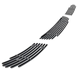 APS GR22FEE16J - Black Stainless Steel Lower Bumper Horizontal Billet Grille
