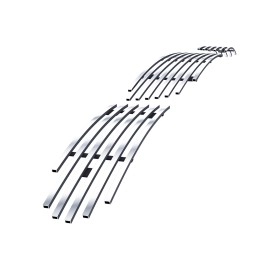 APS GR22FEE16S - Polished Stainless Steel Lower Bumper Horizontal Billet Grille
