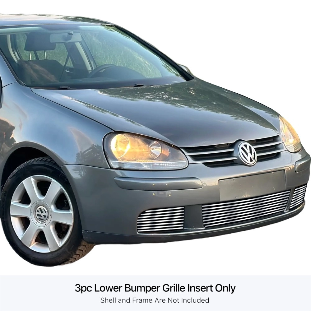 APS GR22FEE35C - Hairline Stainless Steel Lower Bumper Horizontal Billet Grille
