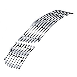 APS GR22FEE35C - Hairline Stainless Steel Lower Bumper Horizontal Billet Grille