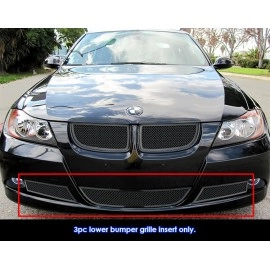 APS GR23GEE24H - Black Stainless Steel Lower Bumper 1.8mm Wire Mesh Grille