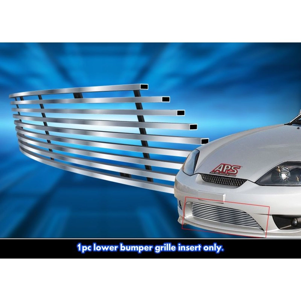 APS GR25FEG58C - Hairline Stainless Steel Lower Bumper Horizontal Billet Grille