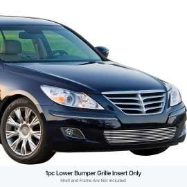 APS GR25FFF88S - Polished Stainless Steel Lower Bumper Horizontal Billet Grille