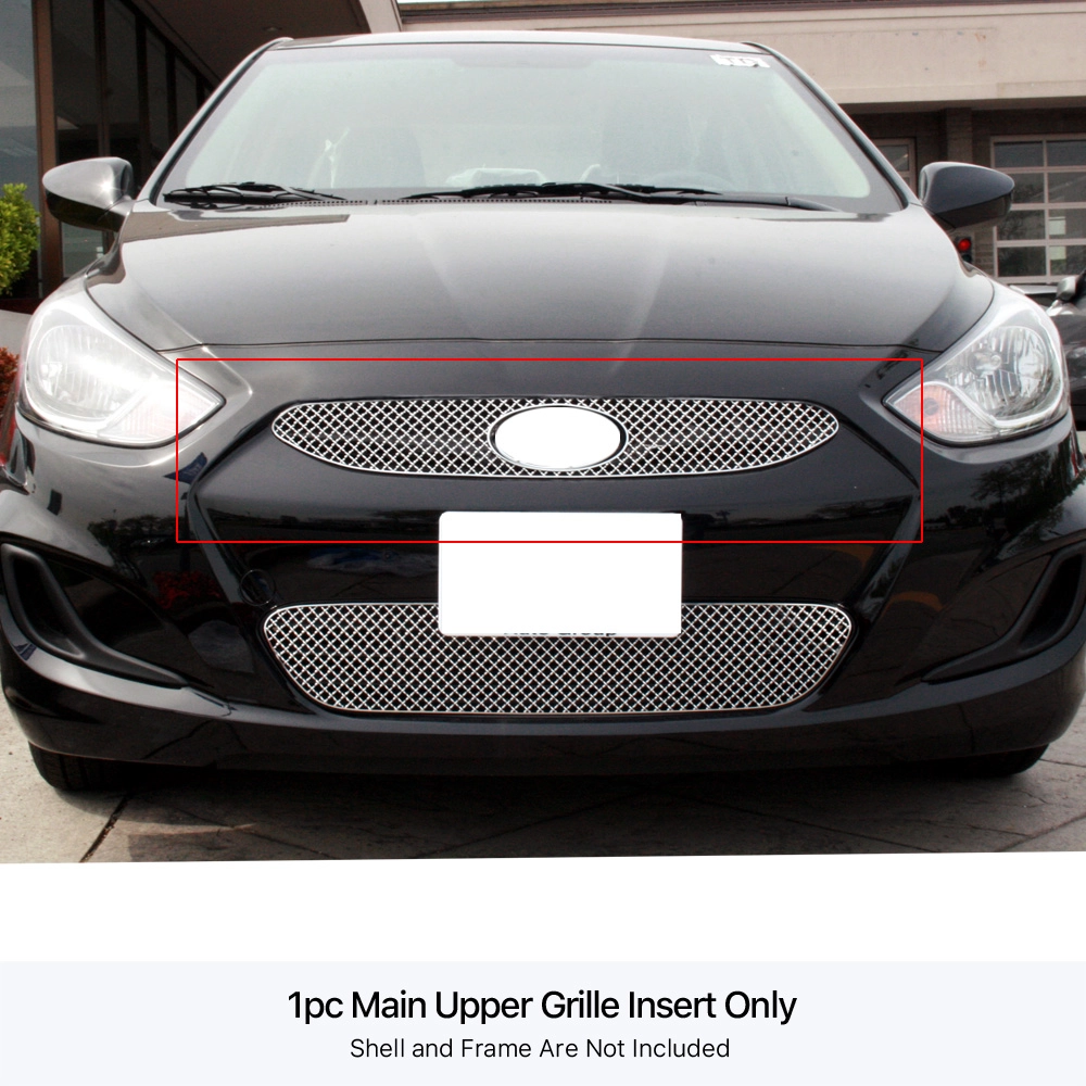 APS GR25XFI44S - Polished Stainless Steel Main Upper 2.5mm Wire Mesh Grille