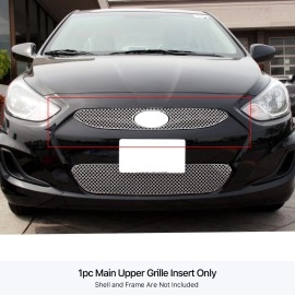 APS GR25XFI44S - Polished Stainless Steel Main Upper 2.5mm Wire Mesh Grille