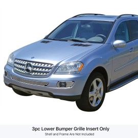 APS GR26FEE12S - Polished Stainless Steel Lower Bumper Horizontal Billet Grille