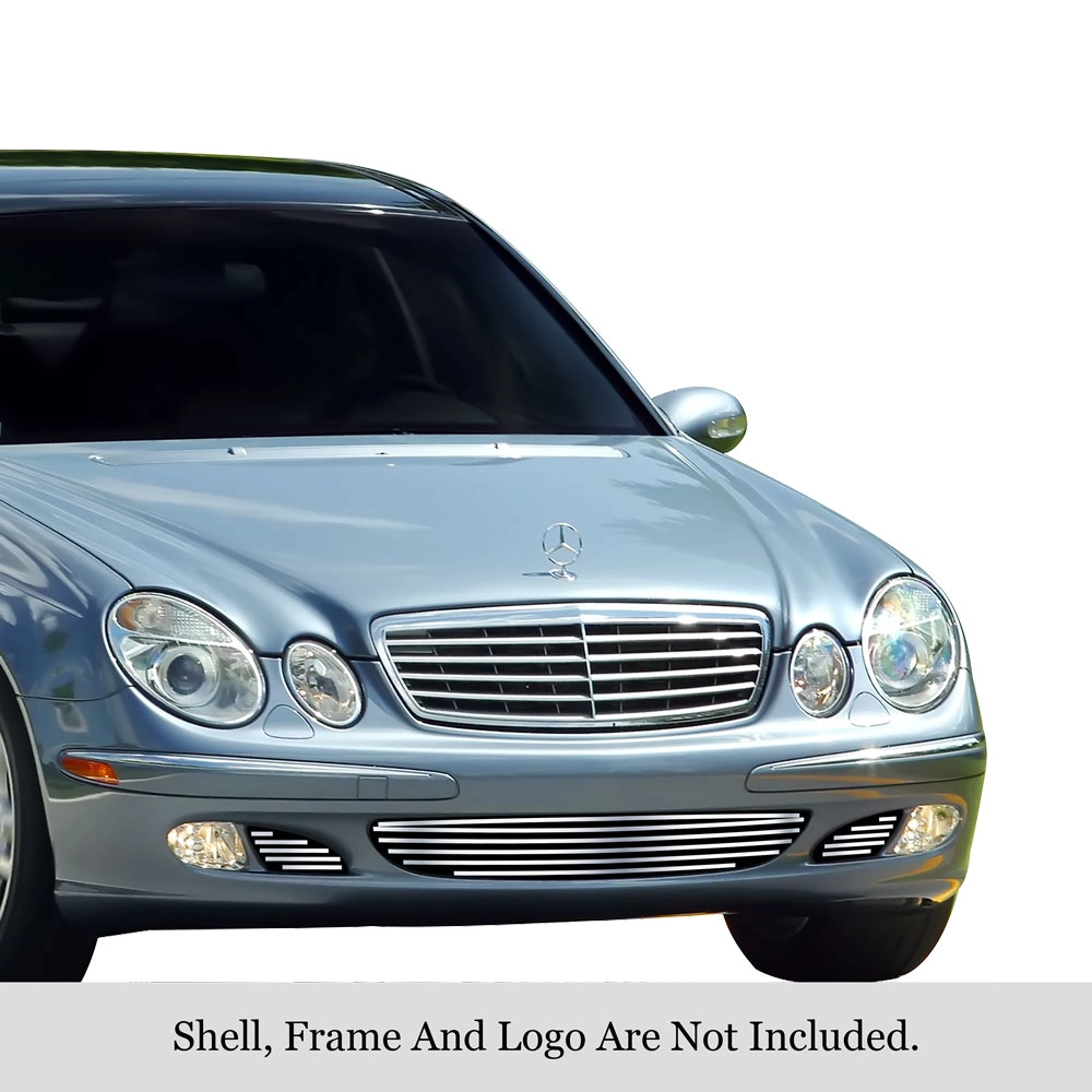 APS GR26FEE18S - Polished Stainless Steel Lower Bumper Horizontal Billet Grille