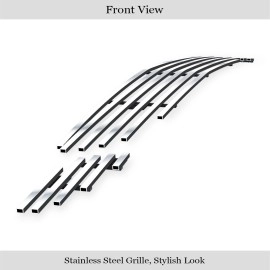 APS GR26FEE18S - Polished Stainless Steel Lower Bumper Horizontal Billet Grille