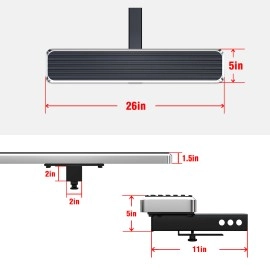 APS HS09CAB4C - 5" iStep Style Class 3 Hairline Stainless Steel Rear Hitch Step - 26" Long
