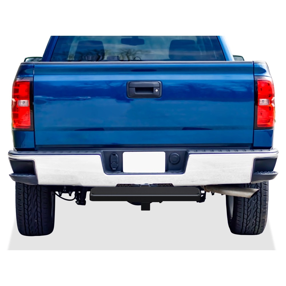APS HS09CAB4H - 5" iStep Style Class 3 Black Stainless Steel Rear Hitch Step - 26" Long