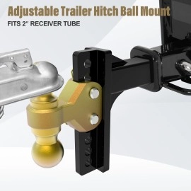 APS HT01DEA01 - Class 3 Adjustable Ball Mount With a 2" and 2-5/16" Ball