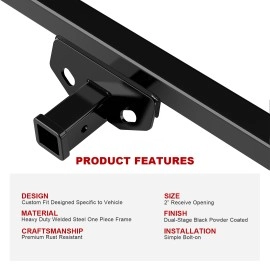 APS HT18CBG58 - Class 3 Black Carbon Steel Rear Hitch