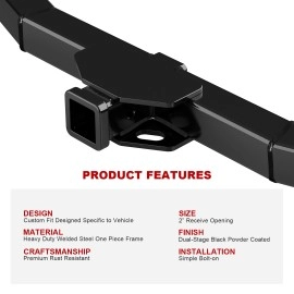 APS HT18CCG50 - Class 3 Black Carbon Steel Rear Hitch