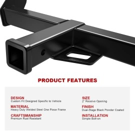 APS HT18CJA44 - Class 3 Black Carbon Steel Rear Hitch