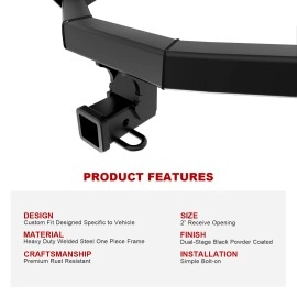 APS HT18CJA46 - Class 3 Black Carbon Steel Rear Hitch