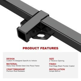 APS HT18CJB34 - Class 3 Black Carbon Steel Rear Hitch