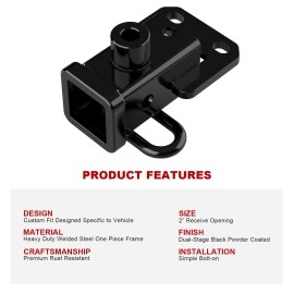 APS HT18CJD19 - Class 3 Black Carbon Steel Rear Hitch