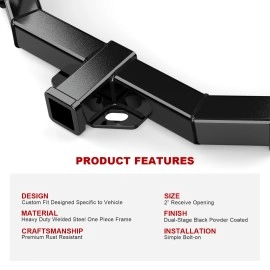 APS HT18CJE95 - Class 3 Black Carbon Steel Rear Hitch