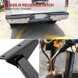 APS HT24CAD06 - Class 3 Assembly Style Black Carbon Steel Rear Hitch