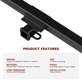 APS HT24CAI21 - Class 3 Black Carbon Steel Rear Hitch