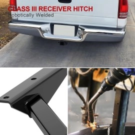 APS HT24CCJ85 - Class 3 Assembly Style Black Carbon Steel Rear Hitch