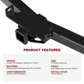 APS HT24CEE65 - Class 3 Assembly Style Black Carbon Steel Rear Hitch