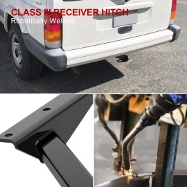 APS HT24CFB01 - Class 3 Assembly Style Black Carbon Steel Rear Hitch