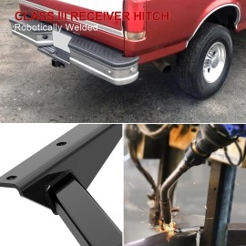 APS HT24CHE15 - Class 3 Assembly Style Black Carbon Steel Rear Hitch