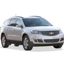 APS IA03NAC3B - Square Tube Drop Style Door-to-Door Black Stainless Steel Nerf Bars