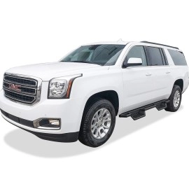 APS IA03NJB2B - Square Tube Drop Style Door-to-Door Black Stainless Steel Nerf Bars