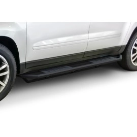 APS IA03SAC3B - Square Tube Door-to-Door Black Aircraft Aluminum Nerf Bars