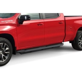 APS IA03SAG1B - Square Tube Door-to-Door Black Stainless Steel Nerf Bars