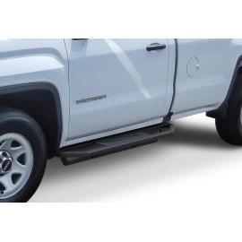 APS IA03SAI6B - Square Tube Door-to-Door Black Stainless Steel Nerf Bars