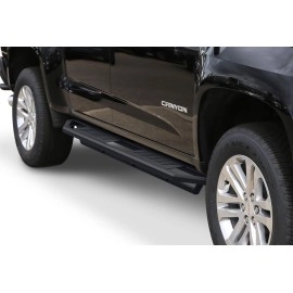 APS IA03SAI7B - Square Tube Door-to-Door Black Stainless Steel Nerf Bars