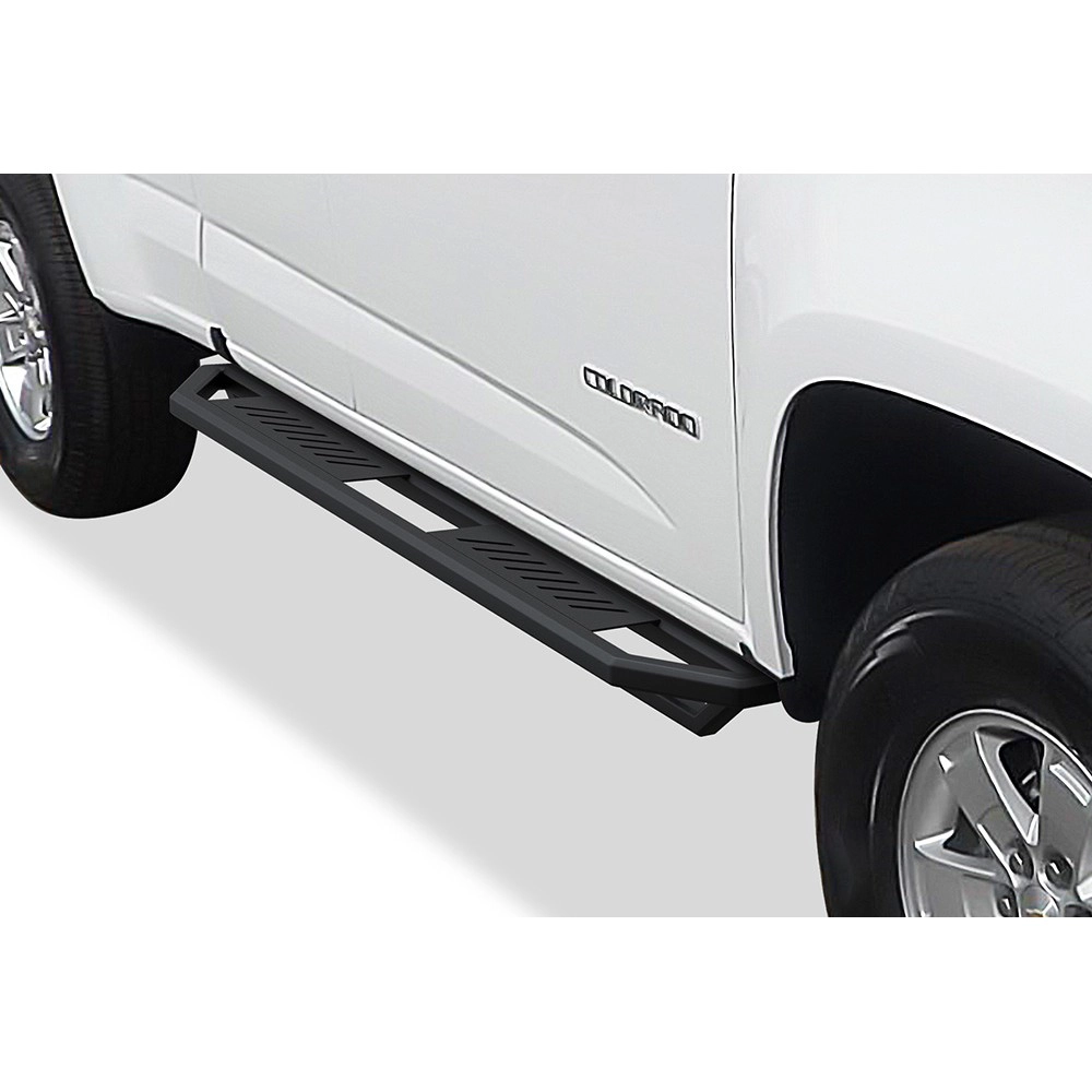 APS IA03SAI8B - Square Tube Door-to-Door Black Stainless Steel Nerf Bars