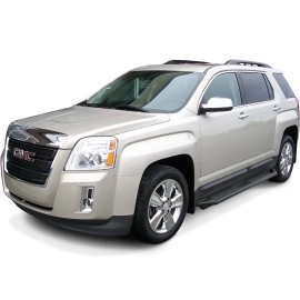 APS IA03SBC3B - Square Tube Door-to-Door Black Stainless Steel Nerf Bars