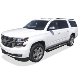 APS IA03SJB2B - Square Tube Door-to-Door Black Stainless Steel Nerf Bars